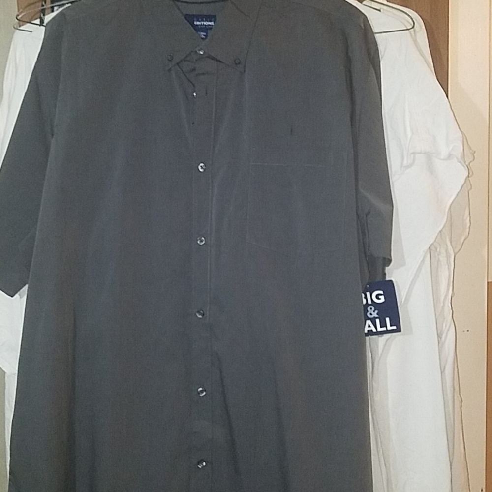 Short sleeved dress shirt 3xlt